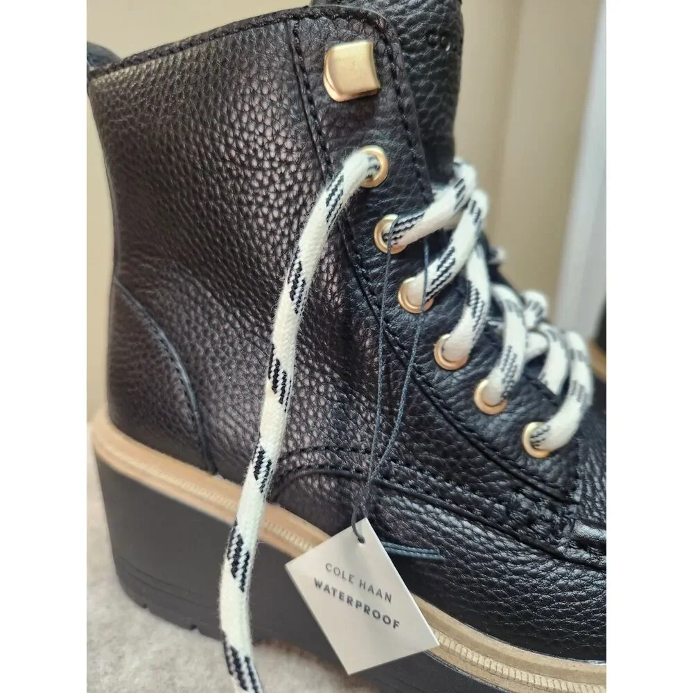 Cole Haan Size 5 Women's ZG City Quest Waterproof Boot Black